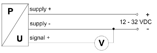 INDUSENS壓力變送器三線制接線圖